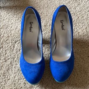 Blue and Green Heels